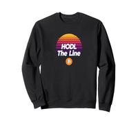 Hodl the line freedom money crypto power stack bitcoin Sweatshirt