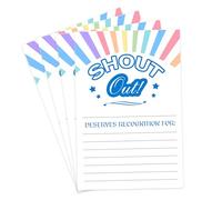 Hodmopli 100 Count Shout Out Cards For Employees,4×6 Inch Encouragement Card Office Staff, and Students - Appreciation and Recognition Reward Cards For School or Work Bulletin Board