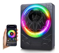 Hodozzy 1200 W Slim Active Subwoofer for Car with RGB Colour Lighting and App Controlled, 10 Inch Subwoofer Underseat with Integrated Amplifier, 10 Inch Compact Subwoofer for Cars, Trucks and SUVs