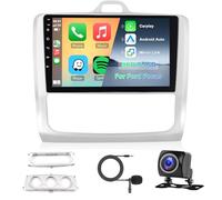 Hodozzy 8 Core 4G+64G Android Car Stereo for Ford Focus Exi MT 2 3 Mk2/Mk3 2004-2011 9 Inch IPS Touch Screen Stereo GPS with Wireless Carplay Android Auto, Radio Bluetooth DSP, WiFi, FM, Backup Camera
