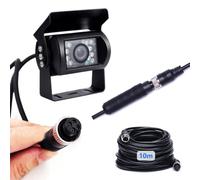 Hodozzy Backup camera K0219AM9DE, 480p 120° Wide Angle, 10m Aviation Connector Cable, Waterproof Rear View Camera for Bus/Camper/Truck/Trailer/Van 12V-24V