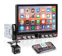 Hodozzy Single Din Car Stereo Screen with Bluetooth, 7 Inch Touchscreen Car Radio 1 Din with FM, Mirror Link, EQ, Share Same Video, USB/Type-C, SWC, Color Backlight, Support U Disk/AUX, Backup Camera