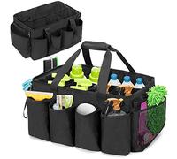 HODRANT Extra-Large Cleaning Caddy Organizer with Sturdy Pad & Handles, Tote Bag for Cleaning Products & Supplies Storage, Car, Housekeeping Work