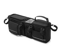 HODRANT Hanging Double Stroller Organizer, Compatible with City Mini GT2 Double & Compatible with BOB Duallie Stroller, Stroller Caddy with Detachable Cooler Bag & Cup Holder, Bag Only