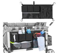 HODRANT Stroller Wagon Cargo Net Compatible with WONDERFOLD All W-Series Models, Stroller Wagon Accessories Organizer with Sorting Pockets, Large Capacity Mesh Cargo Storage Net for Dry Wet Separation
