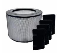HODSEUKIN 4000 Series Replacement Filter, Compatible with Queen Defender 4000 Replacement Filter 7500 360 Filte, （1pack HEP 4 Charcoal Pre-Filter Wraps）