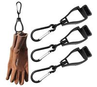 Hodyludy 3pcs Glove Clips, Glove Holder, Glove Clip For Work, Glove Holder Clip, Work Gloves Holder Clip to Pants, For Duty Belt, For Construction, Black