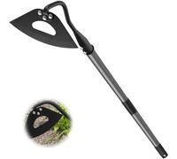 Hoe Garden Tool, 101cm Heavy Duty Hardened Hollow Hoe with Long Handle, Handy Hoe Garden Tool for Weeding Loosening Soil Digging Planting Ridging