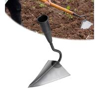 Hoe Garden Tool, Furrow Hoe Triangle Plowing Hoe, Garden Triangle Hoe For Manuring Weeding Planting Digging Leveling Stainless Steel Landscaping Hoe (M)