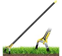 Hoe Garden Tool, Scuffle Garden Hula Hoes for Weeding Gardening Long Handle, Adjustable Weeding Loop Stirrup Hoe 76-182 cm, Black
