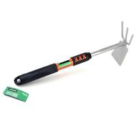 Hoe - Hand Held 3 Teeth Ideal for Decompacting Soil, Ergonomic Design, Sturdy and Lightweight, Made of Steel *