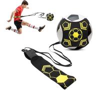 Hoedia Football Kick Trainer Soccer Training Aid Belt with Storage Bag Solo Close Control and Skills Practice Waist Belt Hands Free Fits Ball Size 3, 4, and 5, Halloween