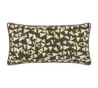 Hoem City Geometric Cotton Piped Feather Rich Filled Cushion