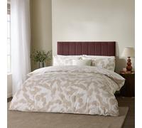 HÖEM Hoem Lauro Printed Reversible Duvet Cover Set, Double, Beige