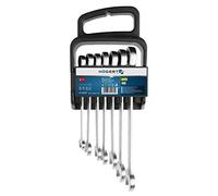 Combination Ratchet Spanners Set 7 pcs 10-19 mm Germany Quality HT1R397 Hogert