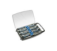 HÖGERT HT1S270 Precision Screwdriver, Blue/Black, 1.5 2 PH00 PH0 T5 T6 Torx T7 50mm