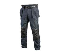 Högert Nekar Work Trousers with Tool Pockets in Blue or Black, Navy Blue, XL