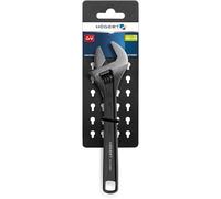 Högert Technik - 10 inch (250 mm), Open end Wrench with 30 mm Mouth Opening, CRV Steel, Metric Shell, Ergonomic Open-end Wrench for Workshop and Installation