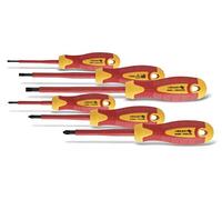 Högert Technik, 1000V S2 Steel Insulated Screwdriver Set of 6 HT1S996