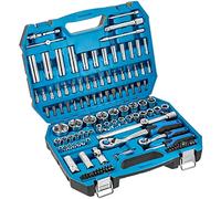 Högert Technik - Tool Set I Socket Wrenches, Bits and Accessories I 1/4 Inch and 1/2 Inch I High Quality Alloy Cr-V Steel I Deformation-Resistant I Drop Forged I HT1R440-144 Pieces