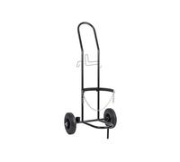 HÖGERT TECHNIK 30kg Heavy Duty Gas Cylinder Trolley Solid Tyre Burner Hose Holder Stable Adjustable