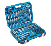 Högert Technik - 53-Piece 1/4 Inch Tool Set with Socket Set and Ratchet, Tool Kit in Case with Screwdriver Bits and Accessories for DIY, Home and Workshop (222 Pieces - Full Set)