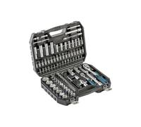 Högert Technik 95-Piece Tool Set CRV 1/4" and 1/2" Ratchets Socket Set Screwdriver Bits and Accessories Chrome Vanadium Steel in Durable Case