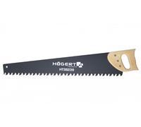 HÖGERT TECHNIK Aerated Concrete Hand Saw 600mm 34TPI - Aerated Concrete Block Saw Hardened TCT Carbide Teeth Three Sided Ground Wood Handle Gas Concrete Saw Concrete Saw Wall Saw Tool