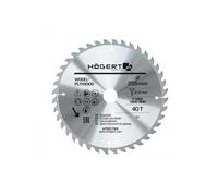 Högert Technik Carbide Cutting Disc 255 x 40 D x 30 mm Suitable for Cutting Various Materials Made of Solid Wood and Wood Material