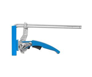 Högert Technik - Clamp Table, Clamp Lever 160mm Capacity, 60mm Throat Depth, clamp for Guide Rail, Quick-Release clamp Steel clamp for Grinding