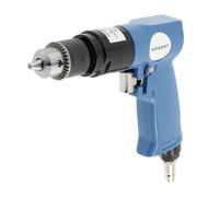 HÖGERT TECHNIK Compressed Air Drill - 193 mm - Max. Diameter 10 mm - 1800 RPM - 1/4 Inch Air Connection - Clockwise/Anti-clockwise Rotation - for Workshop, Metal, Wood & Assembly