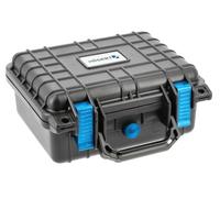Högert Technik Hermetic Tool Box - 10.5 Inch, IP55 Dustproof & Waterproof, Shockproof, Polypropylene, Black/Blue