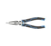 Högert Technik HT1P247 9-in-1 Multifunction Long Nose Pliers, Crimping Tool 0.75-2.5 mm, CRV Steel Wire Cutter, Ergonomic Handles, 185 mm, BlackBlue