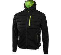 Högert Technik - JIM Softshell Jacket with Hood, Black, Men's Work Jacket, Outdoor Jacket with Membrane, Water-Repellent, Breathable, Reflective