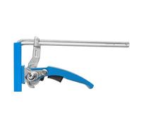 Högert Technik - Lever Clamp 300 mm Table Clamp I Fastening Force up to 2050N Quick Release Clamp Made of Hardened Steel I Locking Ratchet I Quick Regulation of Pressure Force I HT3B943