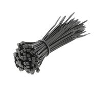 HÖGERT TECHNIK - Nylon Cable Ties 2.5 x 100 mm Black Pack of 100 UV-Resistant Cable Straps Fastening Ties Plastic Ties for Electrical Installation Mounting