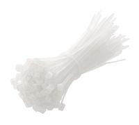 HÖGERT TECHNIK - Nylon Cable Ties 2.5 x 100 mm White Pack of 100 UV-Resistant Cable Tie Cable Straps Fastening Ties Plastic Ties for Installation Electrical Mounting