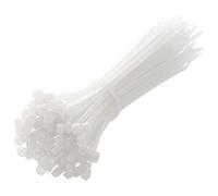 HÖGERT TECHNIK - Nylon Cable Ties 2.5 x 140 mm White Pack of 100 UV-Resistant Cable Straps Fastening Ties Plastic Ties for Electrical Installation Mounting