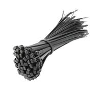 HÖGERT TECHNIK - Nylon Cable Ties 3.6 x 140 mm Black Pack of 100 UV-Resistant Cable Straps Fastening Ties Plastic Ties for Electrical Installation Mounting