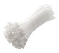 HÖGERT TECHNIK - Nylon Cable Ties 3.6 x 140 mm White Pack of 100 UV-Resistant Cable Straps Fastening Ties Plastic Ties for Electrical Installation Mounting