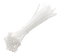 HÖGERT TECHNIK - Nylon Cable Ties 3.6 x 140 mm White Pack of 25 UV-Resistant Cable Straps Fastening Ties Plastic Ties for Electrical Installation Mounting