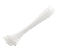 HÖGERT TECHNIK - Nylon Cable Ties 3.6 x 200 mm White Pack of 25 UV-Resistant Cable Straps Fastening Ties Plastic Ties for Electrical Installation Mounting
