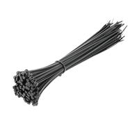 HÖGERT TECHNIK - Nylon Cable Ties 3.6 x 300 mm Black Pack of 100 UV-Resistant Cable Straps Fastening Ties Plastic Ties for Electrical Installation Mounting
