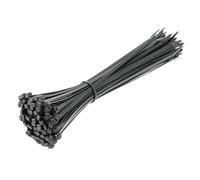 HÖGERT TECHNIK - Nylon Cable Ties 4.8 x 300 mm Black Pack of 100 UV-Resistant Cable Straps Fastening Ties Plastic Ties for Electrical Installation Mounting