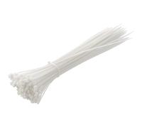 HÖGERT TECHNIK - Nylon Cable Ties 4.8 x 370 mm White Pack of 100 UV-Resistant Cable Straps Fastening Ties Plastic Ties for Electrical Installation Mounting