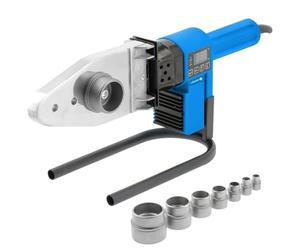 Högert Technik Plastic Pipe Welding Machine 850 W, Durable Connections, Ideal for Sanitary and Pneumatic Installations, High Performance, Easy to Use PE Pipe PE PP PB PVDF, Adjustable Diameter 16-63