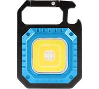 Högert Technik Rechargeable Mini LED Flashlight 580LM with 7 Light Modes, USB-C, Magnetic Base, Carabiner, Bottle Opener and 500mAh Battery for Work, Outdoor, Camping