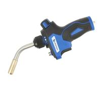 HÖGERT TECHNIK Soldering Torch Gas Burner with Three Nozzles for MAPP/Propane Gas Piezo Ignition Safety Lock Max 1850°C 3.23kW Power