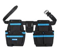 Högert Technik - Tool Belt 15 Pockets | Polyester Tool Belt for Men, Carpenters, Electricians, Construction | Black, One Size
