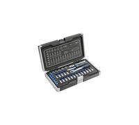 Högert Technik - Tool Set I Socket Spanner, Bits and Equipment 1/4 Inch I Alloy Chrome Vanadium Steel I Drop Forged I Ratchet Mechanism with 72 Pawls